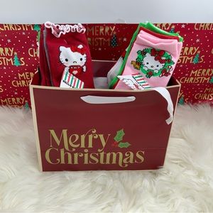 Hello Kitty Sanrio Christmas socks